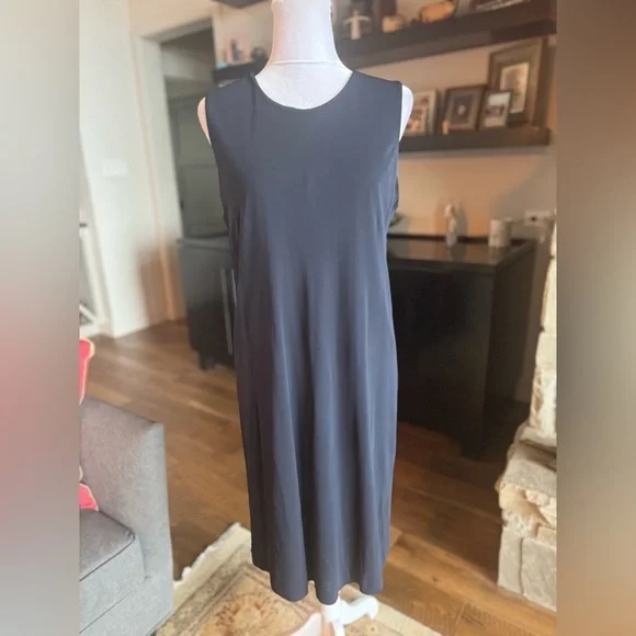 Saks Fifth Avenue 2 Piece Black Formal Dress & 1 Button Cardigan 10 Vintage VGC - Picture 5 of 16